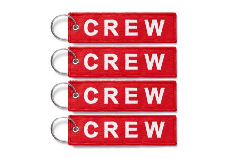 RED CREW TAGS X 4